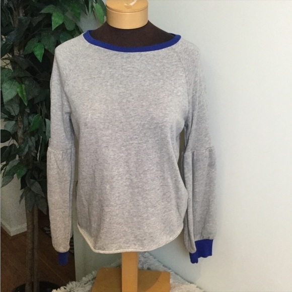 Pop Sugar Womans size small balloon sleeve sweatshirt NWT - Picture 1 of 16